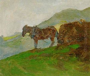 Carting Bracken, Grasmere by Frank Bramley