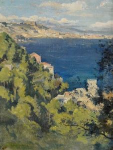 Scorcio Del Golfo Di Napoli by Carlo Brancaccio
