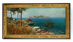 Blick Auf Capri Von Sorrent by Carlo Brancaccio
