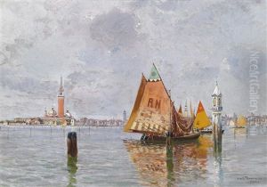 Fischerboote In Der Lagune Von Venedig