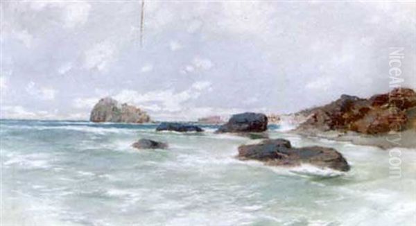 A Coastal View With A Town Beyond - view 1