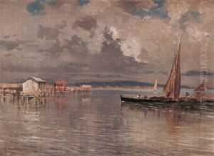 Palafitte Nel Golfo Di Napoli by Carlo Brancaccio