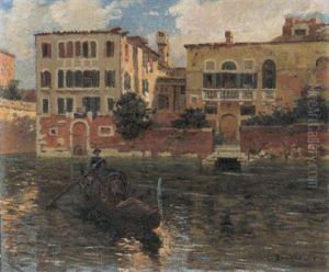 In Gondola A Venezia by Carlo Brancaccio