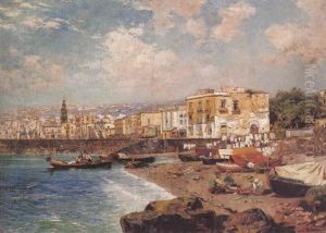 Fishing Boats On The Beach At Marinella, Naples