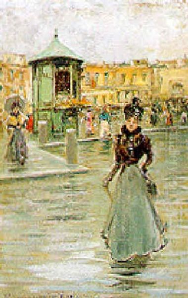 Napoli, Signora A Piazza Dante - view 1