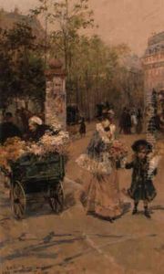 The Flower Cart by Carlo Brancaccio