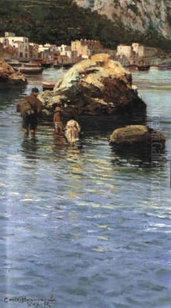 Fishermen In The Water - view 1