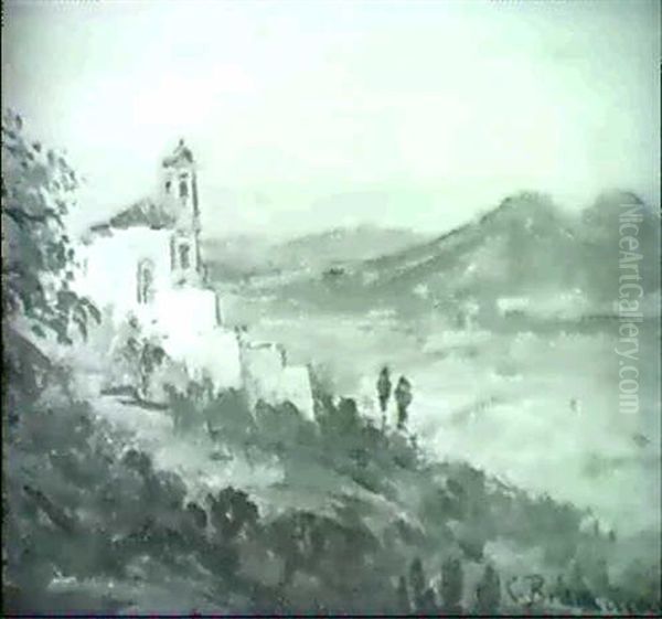 Sudliche Landschaft Mit Kirche - view 1