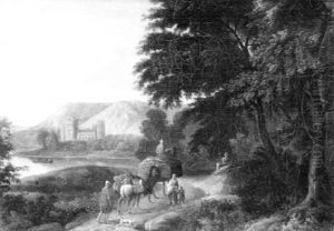 A Wooded Landscape With Travellers A Wooded Landscape With Travellers