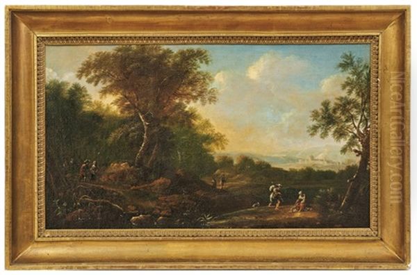 Ideale Landschaft Mit Personen - view 1