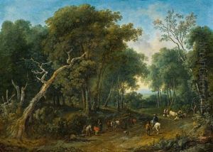 Waldlandschaft Mit Bauerlicher Staffage by Johann Christian Brand