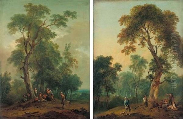 Villageois Au Repos Sous Un Arbre (+ Colporteur Et Villageois Au Repos Sous Un Arbre; 2 Works) - view 1