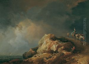 Kustenlandschaft Mit Saumtieren Kustenlandschaft Mit Saumtieren