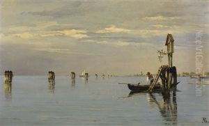 Venice, A View Of The Lagoon by Antonietta Brandeis