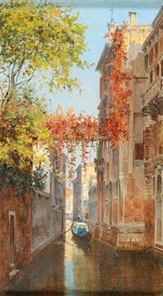 A Canal In Venice With A View Of Palazzo Albrizzi - view 1