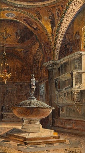 Interior View Of The Baptistery Of San Marco, Venice - view 1