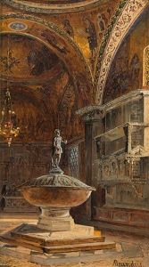 Interior View Of The Baptistery Of San Marco, Venice Interior View Of The Baptistery Of San Marco, Venice