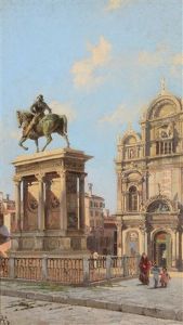 Equestrian Statue Of Bartolomoeo Colleoni, Campo Dei Santi Giovanni E Paolo, Venice