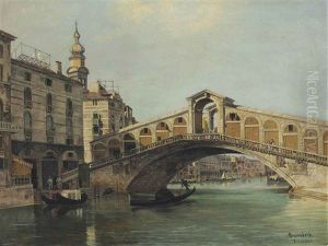 The Rialto Bridge, Venice by Antonietta Brandeis