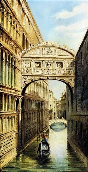 The Bridge Of Sighs, Venice And The Grand Canal, Venice (pair) - view 1