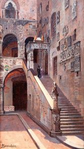 Castello De Bargello Ve Florencii by Antonietta Brandeis
