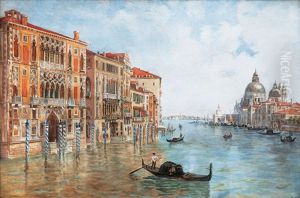 Venice - Canal Grande With S. Maria Della Salute by Antonietta Brandeis