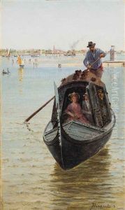 A Gondola Ride On The Venetian Lagoon by Antonietta Brandeis