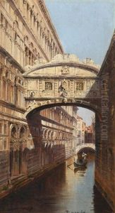 Ponte Dei Sospiri In Venedig by Antonietta Brandeis