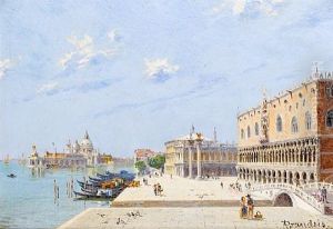 La Piazzetta (+ Palazzo Ducale, Venezia; Pair)