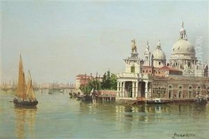 The Doge's Palace, Venice (+ The Grand Canal, Venice; Pair) by Antonietta Brandeis