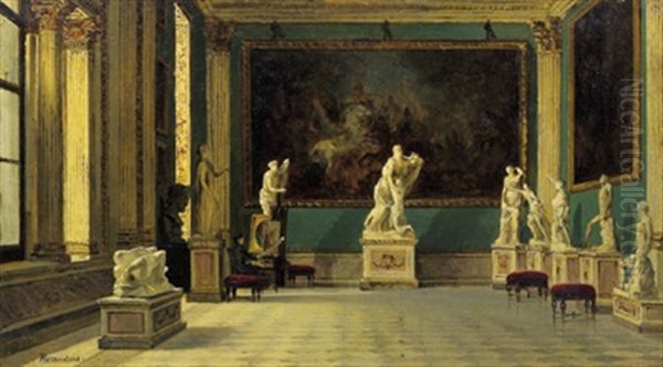 An Der Staffelei In Den Uffizien - view 1