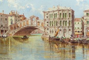 Ponte Di Rialto In Florenz by Antonietta Brandeis