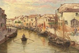 Chioggia Canal (+ Giardino Papadopoli; Pair)