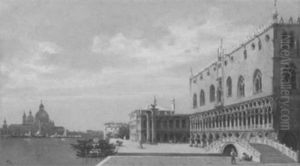 View Of The Doge's Palace And The Piazza San Marco by Antonietta Brandeis