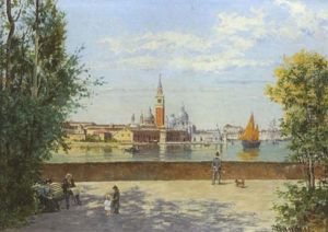 Blick Auf S. Giorgio Maggiore In Venedig