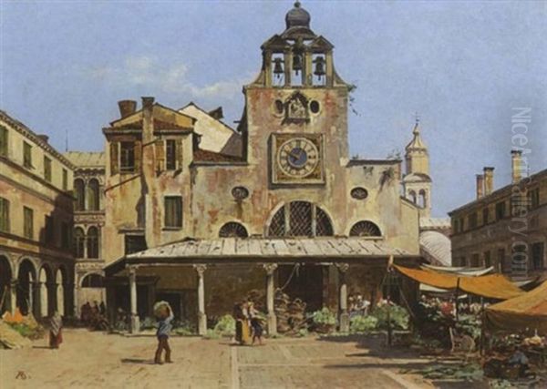 Markt Vor S. Giacomo Di Rialto In Venedig - view 1