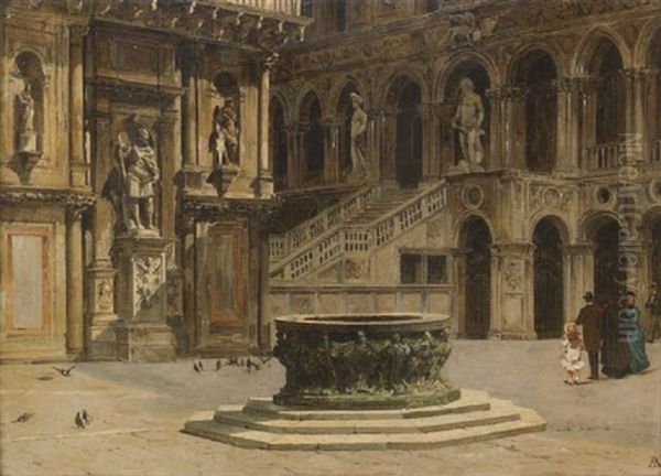 The Courtyard At The Doge's Palace, Venice - view 1