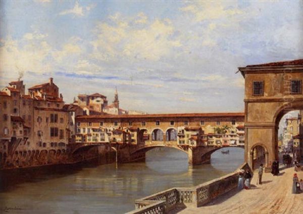 A View Of The Ponte Vecchio, Florence - view 1