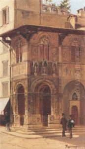 The Loggia Del Gigallo, Florence by Antonietta Brandeis