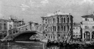 Ponte De Rialto Palazzo Camarlenghi Venezia by Antonietta Brandeis