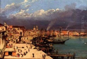 A Veduta Of Venice by Antonietta Brandeis