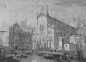 View Of Chiesa, Santi Giovanni E Paolo (san Zanipolo), Venice by Antonietta Brandeis