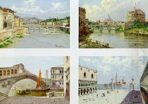 Views Of Venice, Rome And Florence
