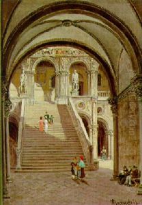 Treppenaufgang Im Palazzo