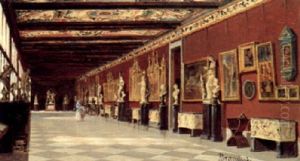 Il Primo Corrodoio Nella Galleria Degli Uffizi, Firenze Il Primo Corrodoio Nella Galleria Degli Uffizi, Firenze