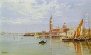 Blick Uber Die Lagune Auf Venedig