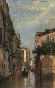 Kanal In Venedig by Antonietta Brandeis