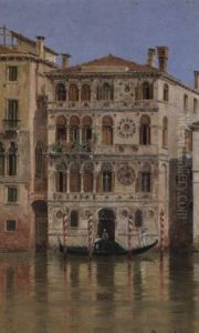 Gondola Before The Palazzo Dario, Venice Gondola Before The Palazzo Dario, Venice