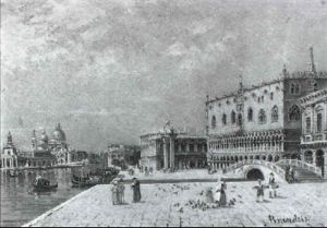Venedig - Blick Auf Den Dogenpalast by Antonietta Brandeis