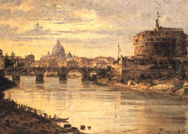 The Castel Sant'angelo And St. Peter's, Rome - view 1